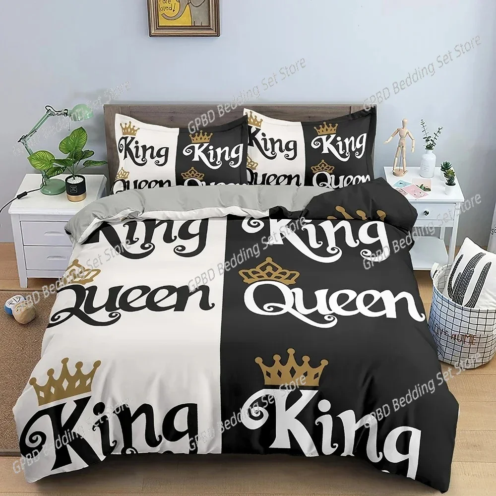 Number 66 Print Bedding Set Soft Duvet Cover With Pillowcase Adults Kids Single Twin King Queen Size Quilt Cover Home Textiles