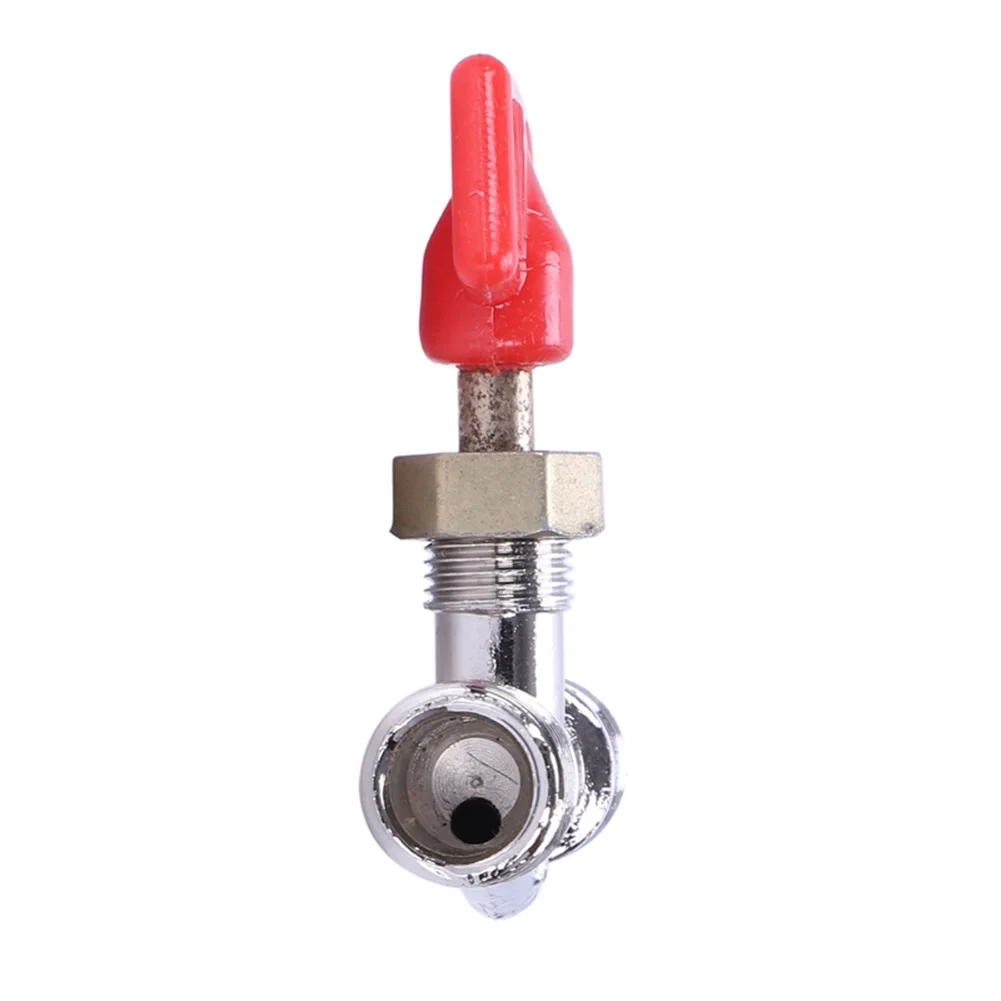 1pc Gas Valve 1/4 X 1/4 BSPT Male Thread Joint Pipe Gas Vent Needle Valve T Shape Air Compressor Part  Pneumatic Accessories