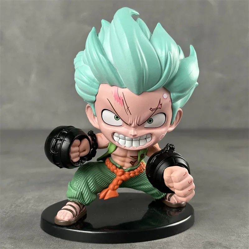 

One Piece Tide Play Gk Q Version Roronoa Zoro драка тюремная цепочка модель ручной работы украшение аниме охватывающие куклы япония