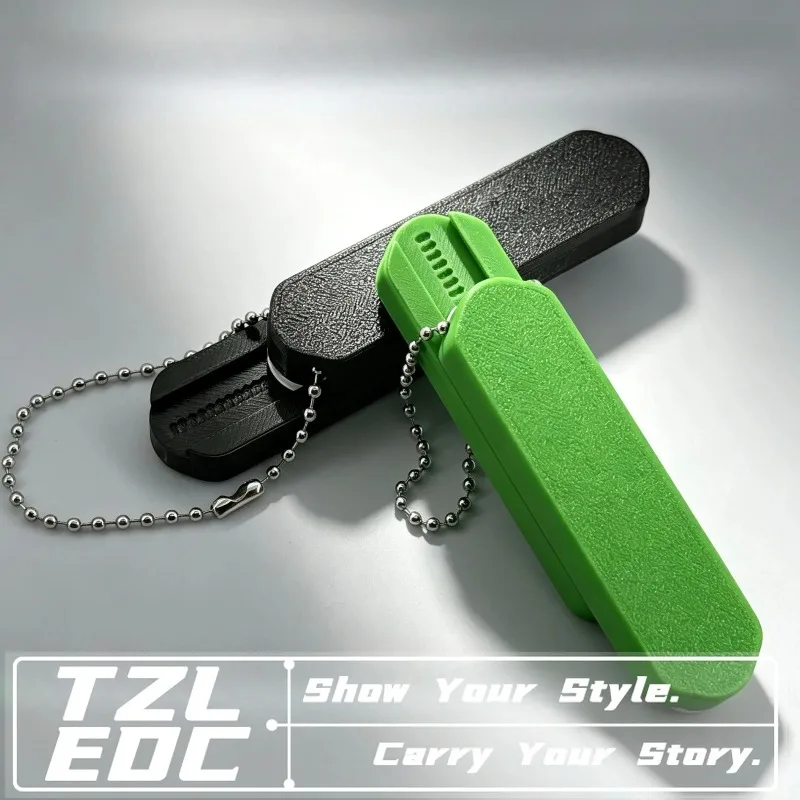 3D Printed Modular EDC Clicky Fidget Slider, Dense Cross Acoustic Track, Smooth Mechanical Push Card Stress Relief Toy