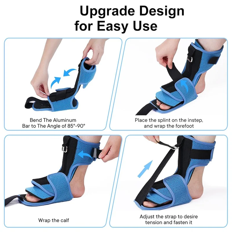 

【A44M】Plantar Fasciitis Night Splint: Plantar Fasciitis Brace With Massage Ball For Plantar Fasciitis Relief