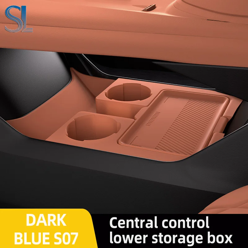 

For DEEPAL S07 2024 2026 Storage Box Center Armrest Hidden Box Cup Holder Organizer Interior Accessories