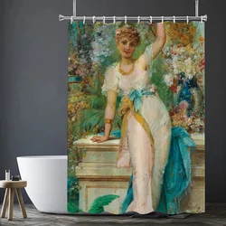 Vectorial Paintings Shower Curtains Things for the Bathroom Curtain Folding Partition Accessories Bath Bedrooms Houses Rooms Set