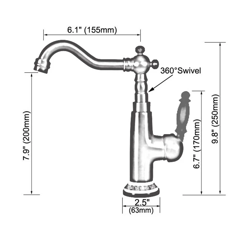 Antique Brass Concise Bathroom Faucet finish Basin Sink Faucet Single Handle water taps Nnf608