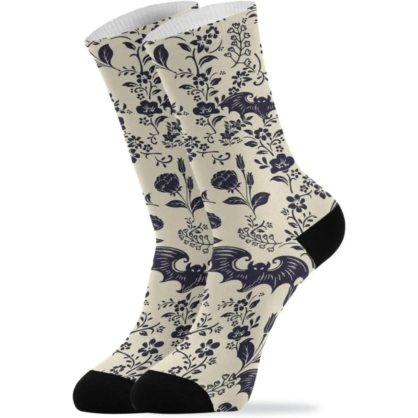 

Unisex Casual Calf Socks Cute Novelty Crew Socks Fun Dress Socks for Women Men Harajuku Retro Style Breathable Non-slip Sports