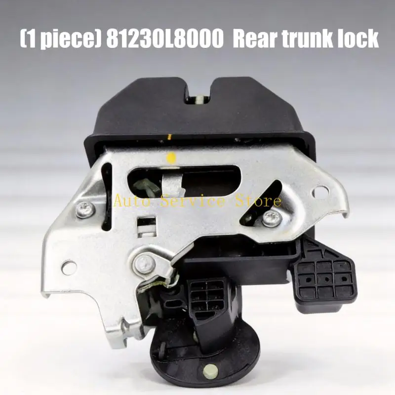 462A Rear Closure Lock Actuator Assembly 4 Pin Manual Trunk Replacement Part 81230L8000 with Metal Lock Piece and Mounting