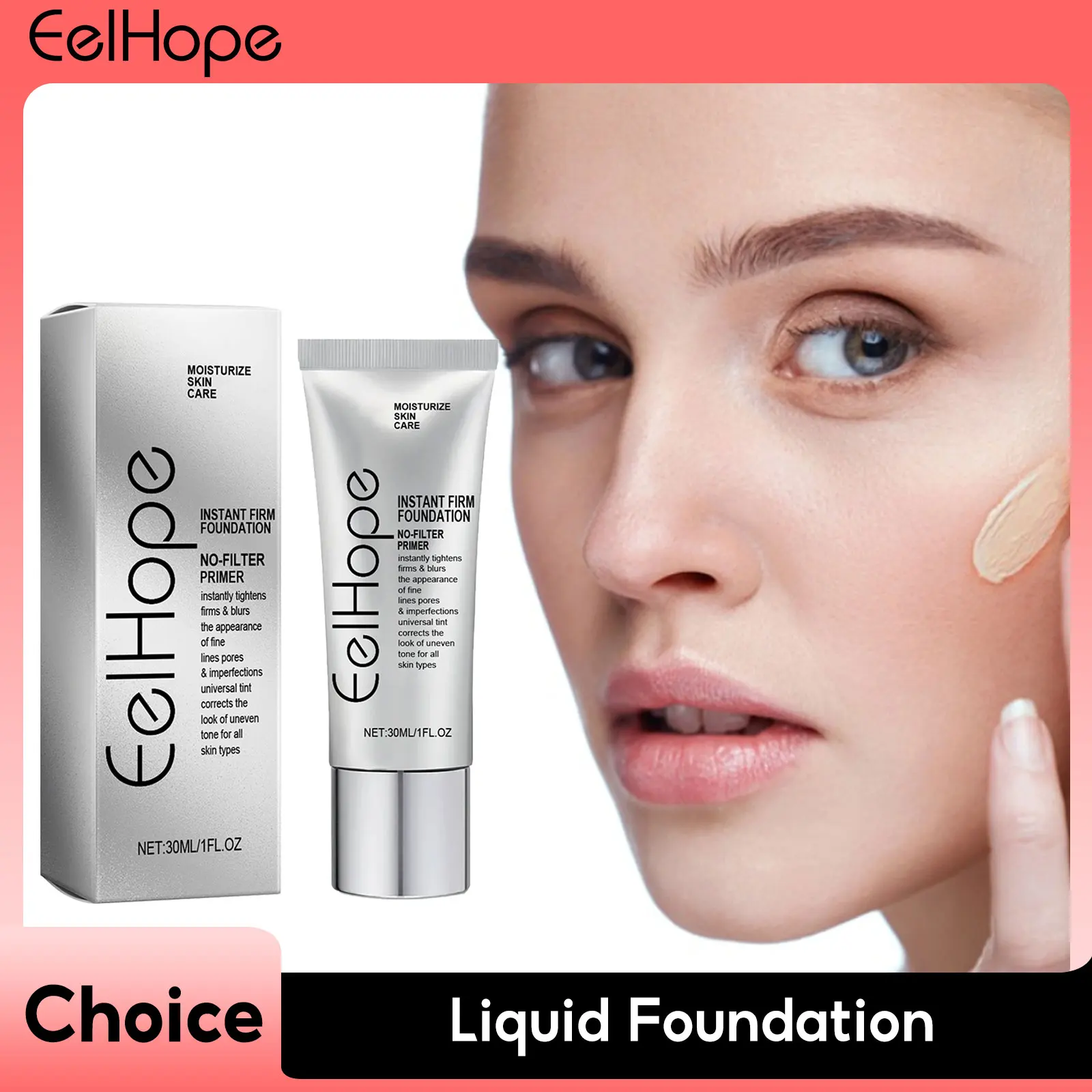 

Liquid Foundation Concealer Long Last Moisturize Oil Control Isolation Full Face CC Cream High Coverage Beauty Makeup Cosmetics