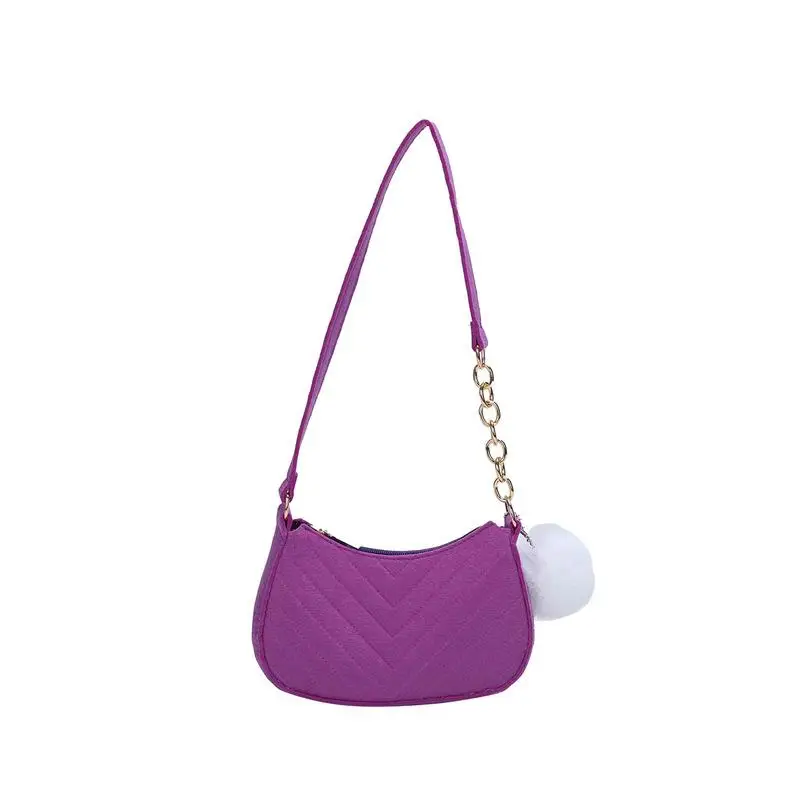 Mini Women Shoulder Bags Fashion Felt Women's Bag Advanced Design Underarm Handbags Mini Bag