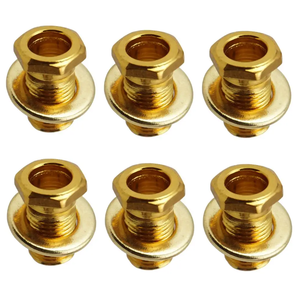Electric Guitar Tuner Bushing Washer Hex Threaded Mounting Parts for Wood Guitar Replacement Hardware