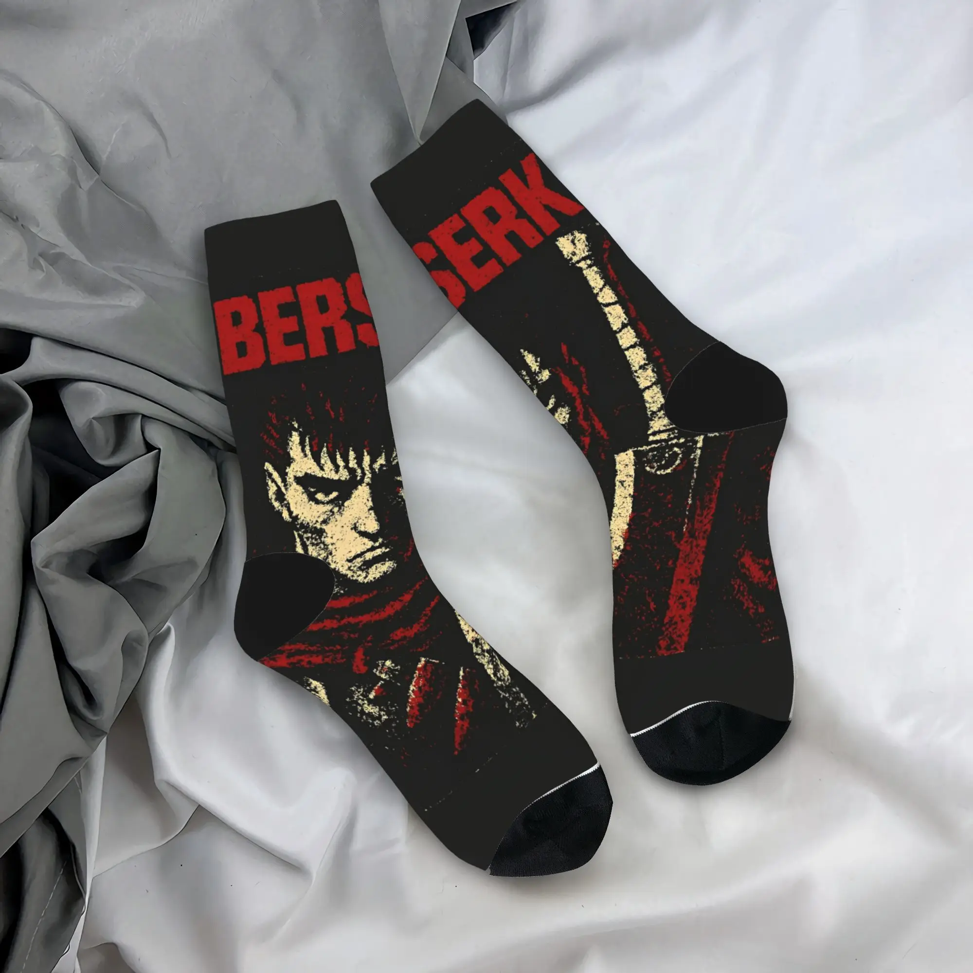 

Anime B-berserks Socks Graphic Stockings Anti-Slip Men Socks High Quality Autumn Vintage Running Socks