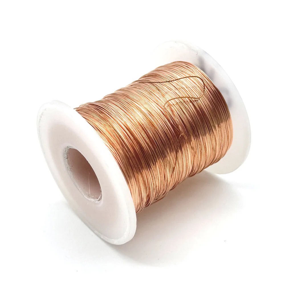 1500g 99.9% Pure Copper Wire T2 Copper Red Copper Line Bare Wire Diameter 0.1/0.2/0.3/0.4/0.5/0.6/0.8/1/1.2/1.5/1.8/2/2.5/3/4 mm