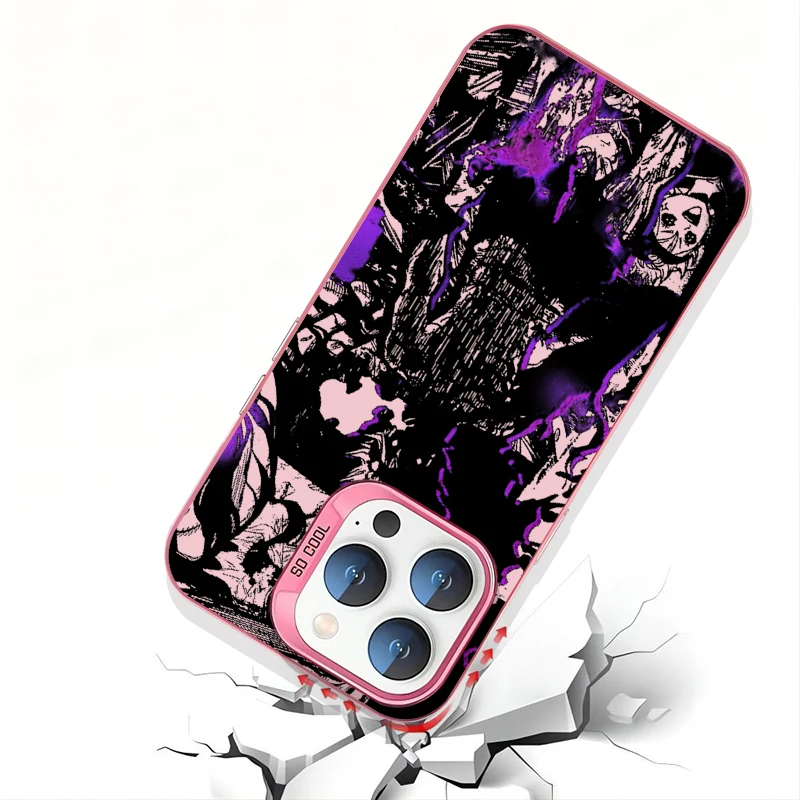 Anime Black Clover Cartoon Art For Apple iPhone 15 14 13 12 11 XS XR X Pro Max Plus Colorful Silver Funda Phone Case