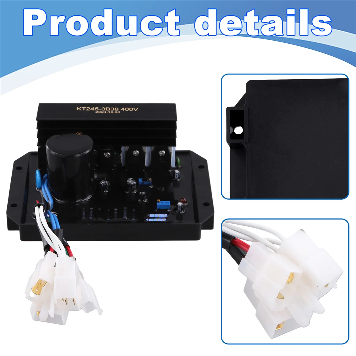 

【Buy&It$Now】KT245-3B38 AVR Automatic Voltage Regulator Control Module Three Phase Brush Brushless Generator Stabilizer 8-15KW