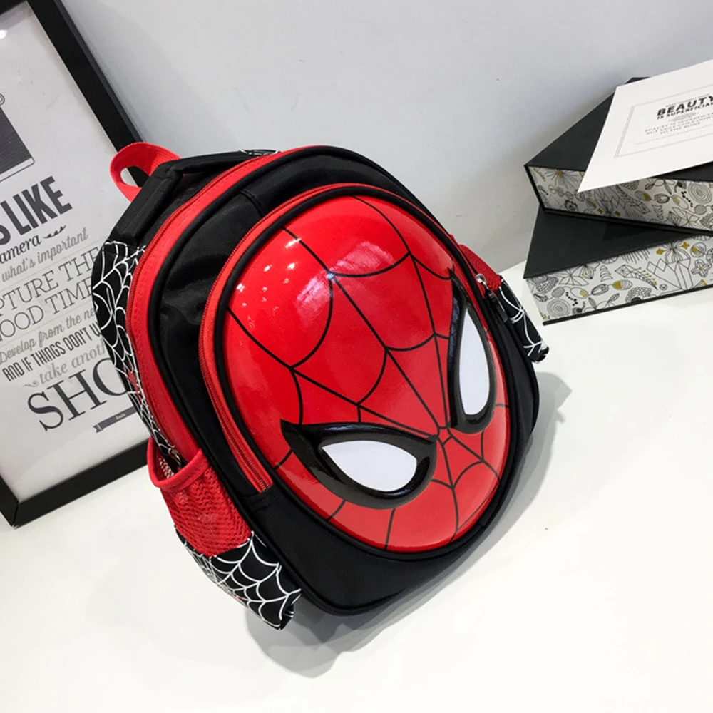 Cartoon Anime SpiderMan Children\'s backpack Cute cartoon schoolbag Boy girl doll toy gift Kindergarten backpack Student backpack