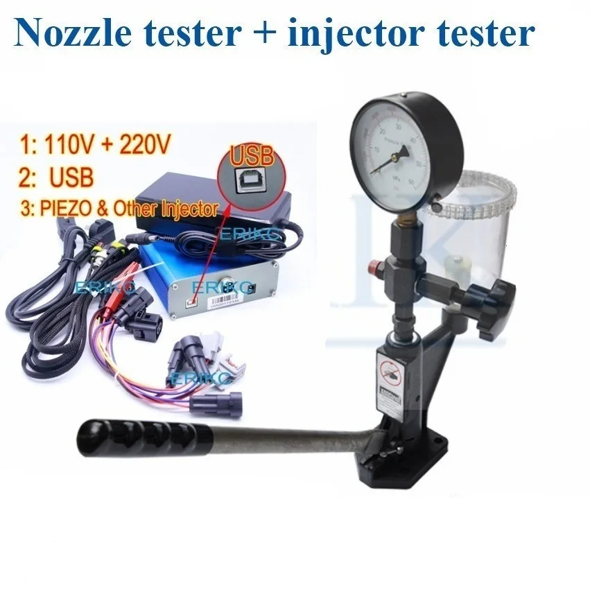 Original Car Fuel Injector CRI800 Injector Tester Tool S60H Fuel Injector Nozzle Tester Validator Electromagnetic Piezo