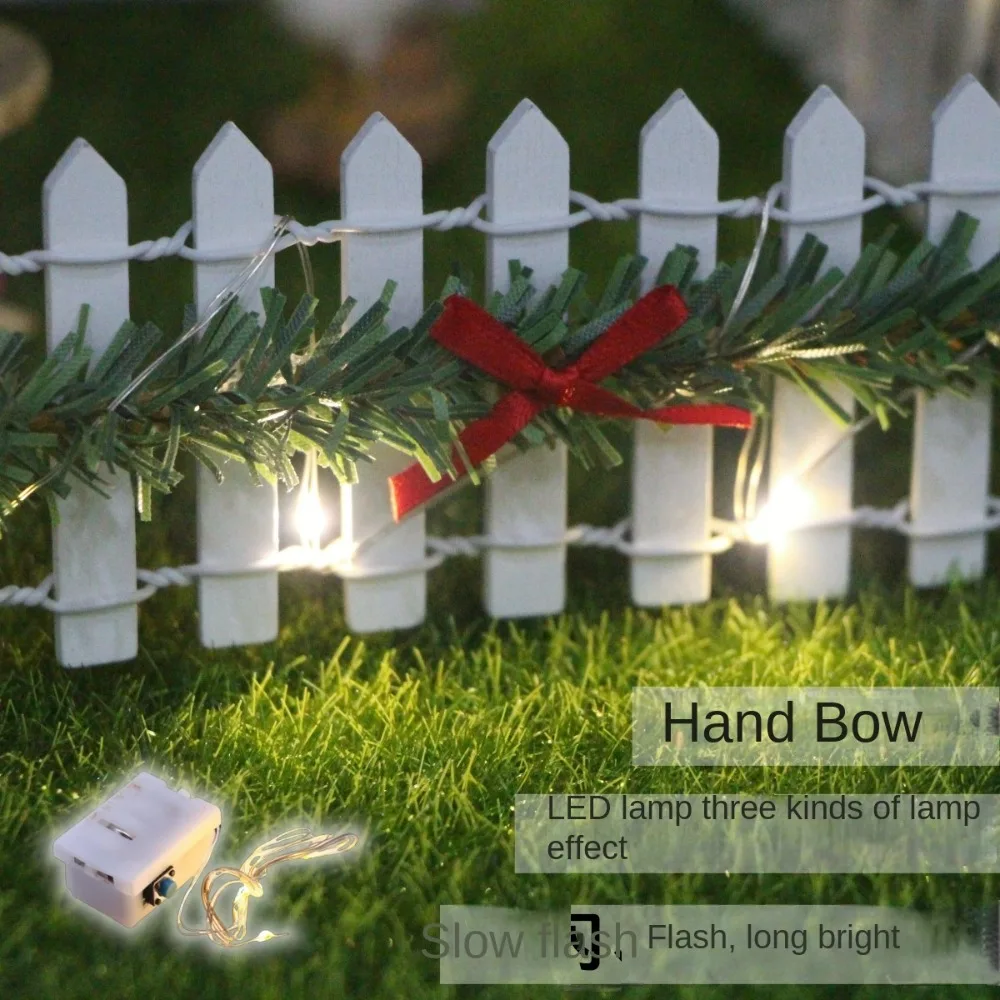 مصغرة 90*5 سنتيمتر حديقة سياج مصباح ليد المشهد الصغير الكرمة خشبية اليدوية المشهد الدعامة المنزل #5