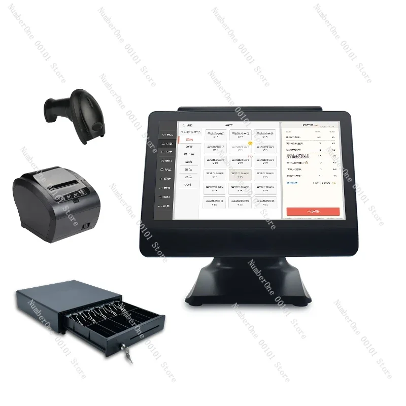 Pos System Retail Cash Register For Restaurant Supermarket Cashier Computer