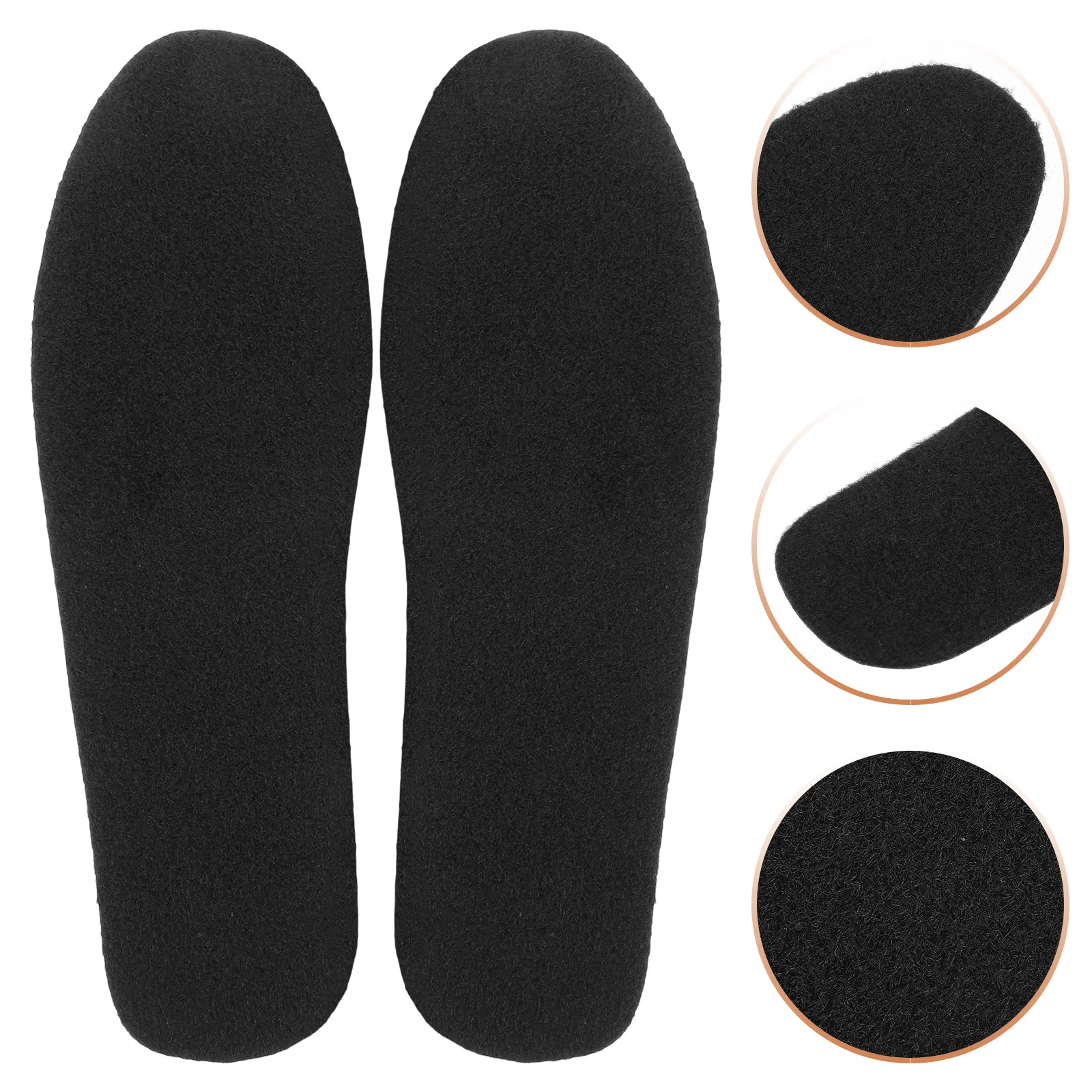 

10 Pairs Felt Insole Boots for Men Supple Insoles Women Universal Warming Shoe Cushions Womens Man and