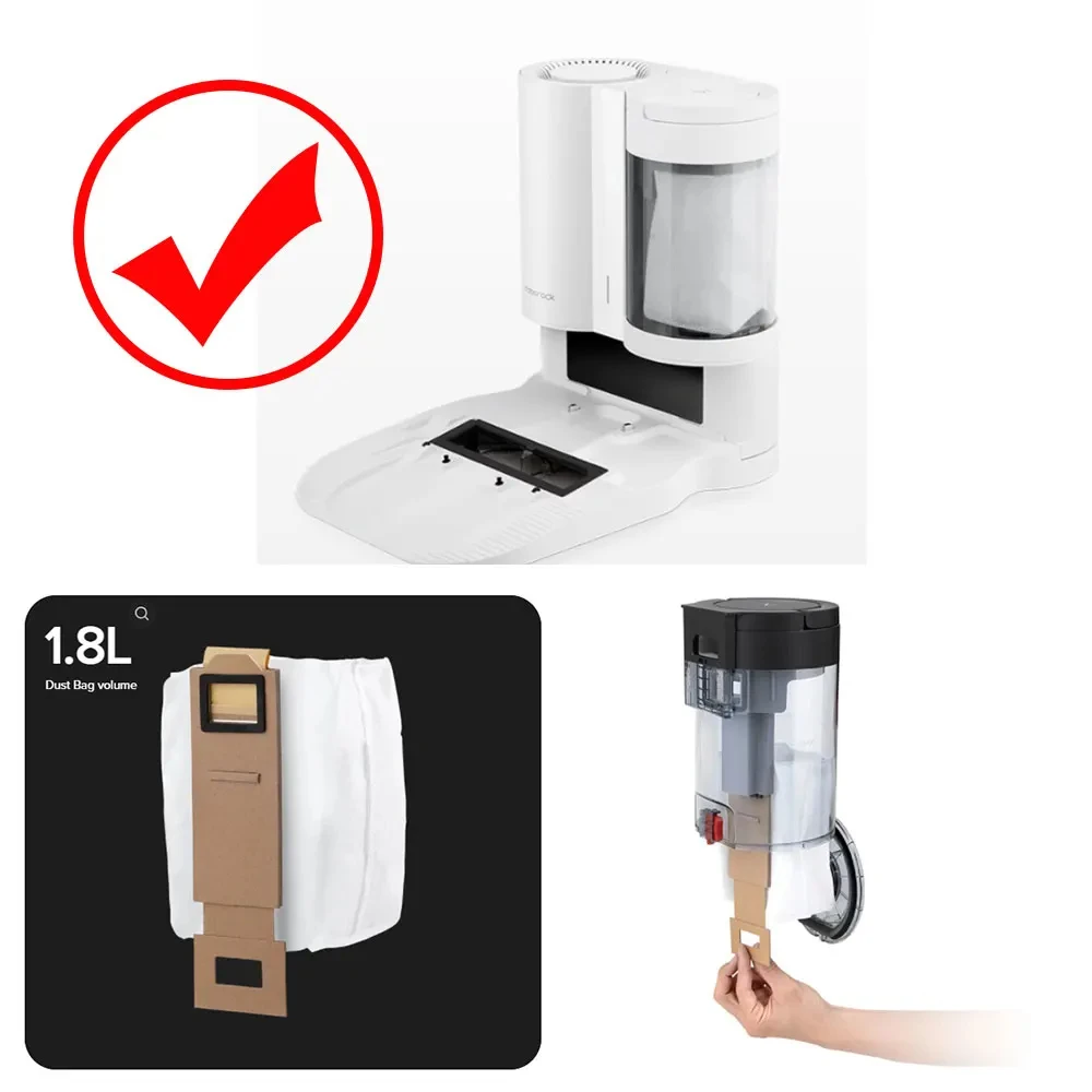 Dust Bags For Xiaomi Roborock T7S, T7S Plus, S7, S7 Plus Vacuum Cleaner Dust Bag Household Sweeper Cleaning Tool Replacement
