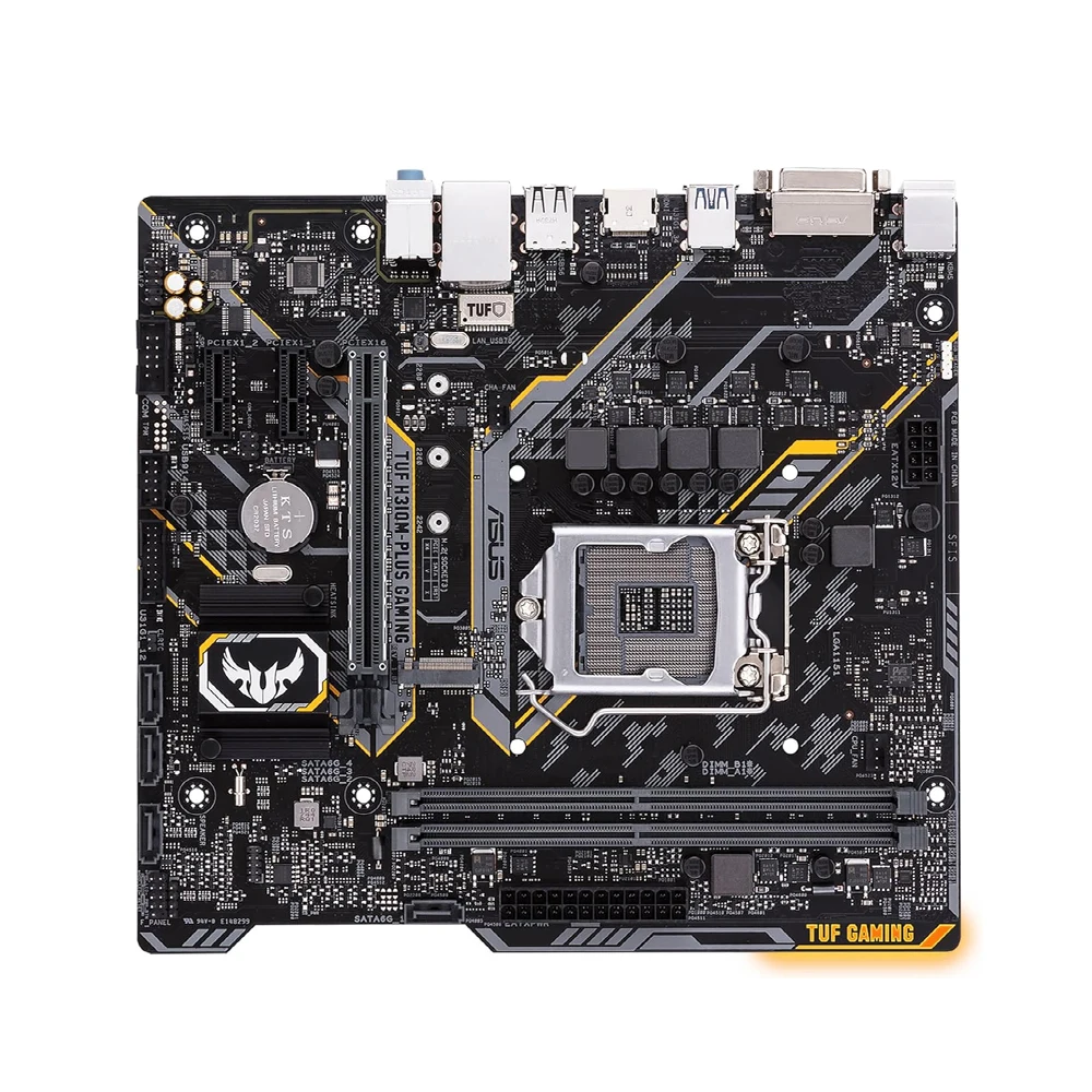 Imagem -04 - Asus-tuf H310m-plus Gaming Motherboard Soquete Lga 1151 para Processadores Intel Core 8th 9th Gen i3 i5 i7 2x Dimm Max 32gb Ddr4