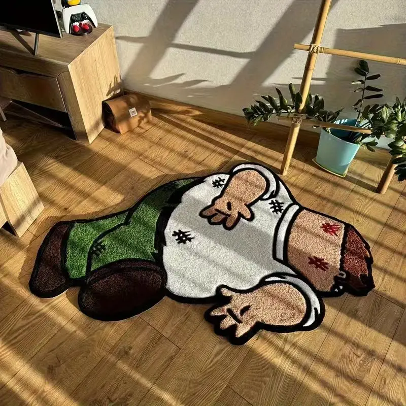 

Funny Cartoon pattern living room decoration carpet Cute Style Rugs for Bedroom Irregular Shape Plush Rug Fluffy Soft Home Mat