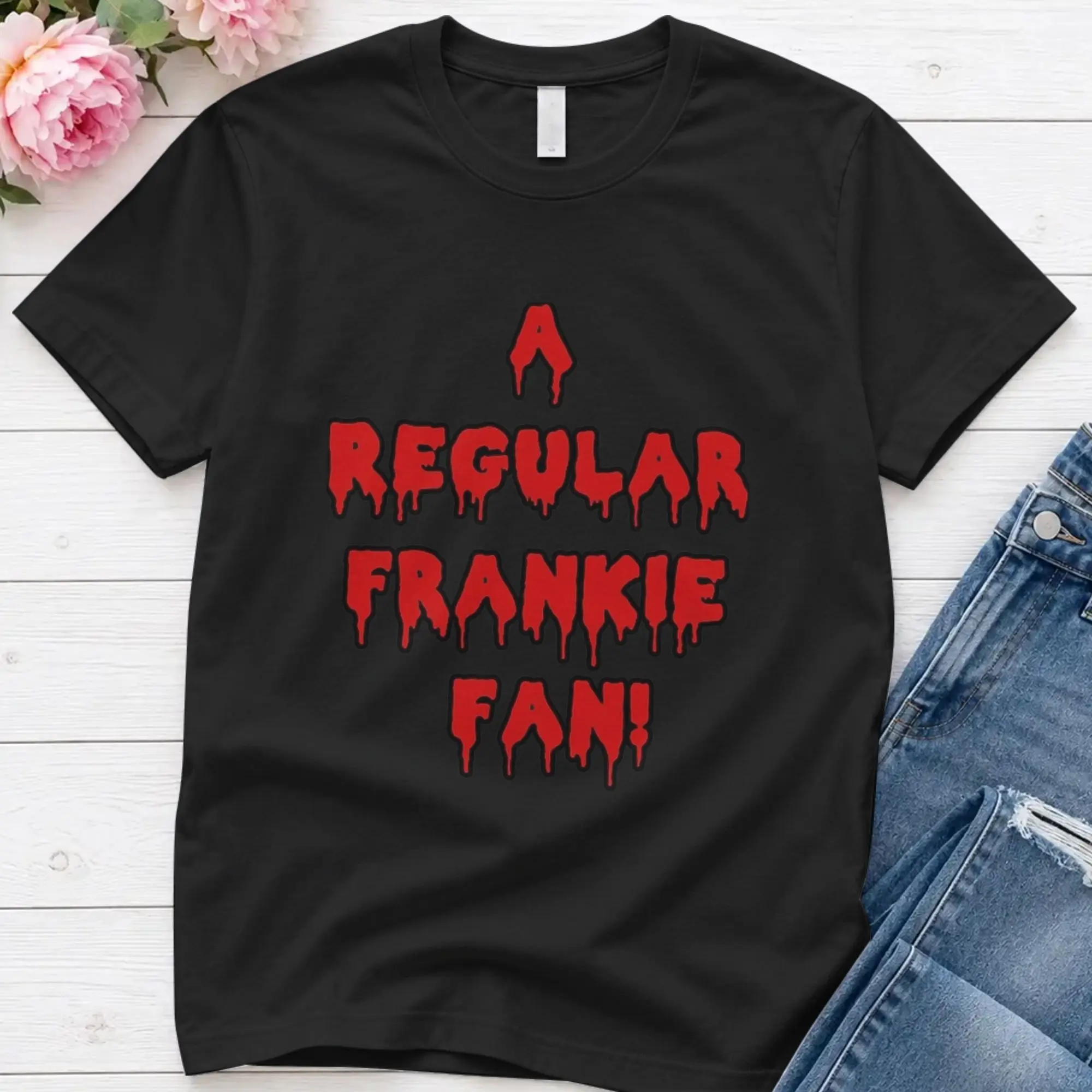 Rhps Regulars Shows Frankie Fan  Pure Cotton T-Shirt For Male Summer  Vintage T Shirts O Neck Tee Shirt Oversize Design Tops