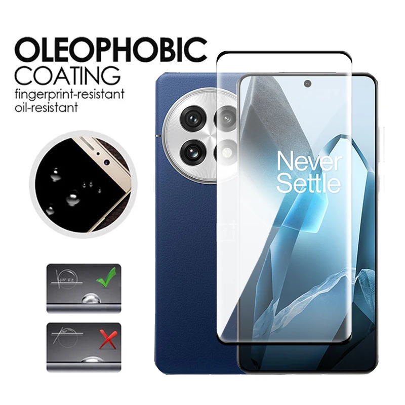 For OnePlus 13 Glass 3D Curved Full Cover Screen Protector For OnePlus 11 12 13 5G Tempered Glass For OnePlus 13 5G Lens Film