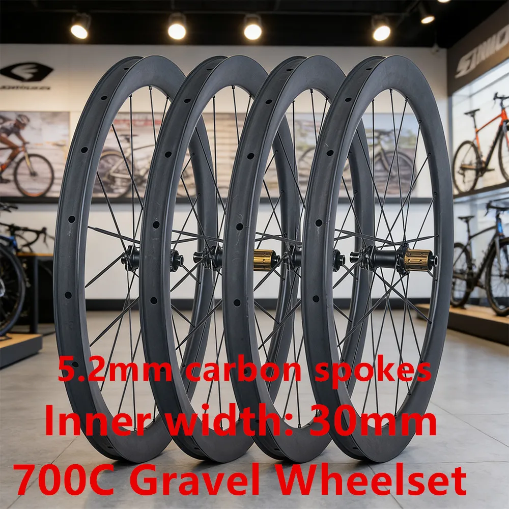 

Колесный комплект JIELEI 1140g Gravel 700C с карбоновыми спицами, внутренняя ширина 30 мм, глубина 45-50 мм, для шоссейных велосипедов с дисковыми тормозами, карбоновые колеса с втулками Ratchet 36T/54T.