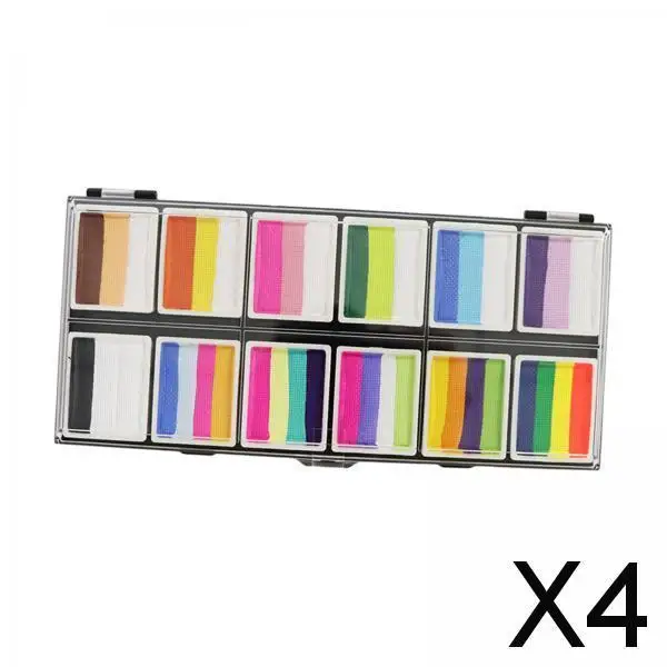 

Face Paint Set Water Activated Palette Artistic Makeup for Festival Photos Body Painting for Kids and Adults