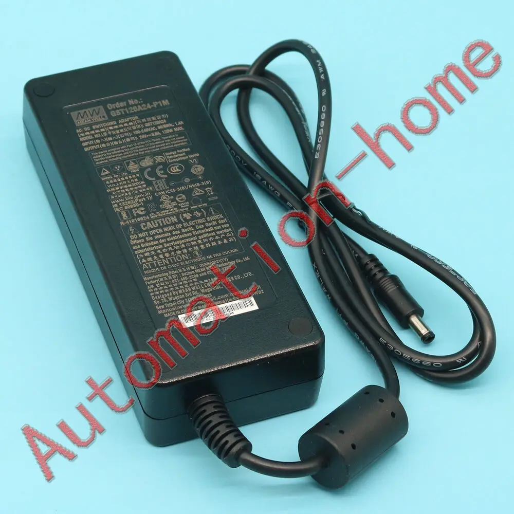 New Mean Well GST120A24-P1M 24V 5A Desktop Adapter Power Supply Charger#QW