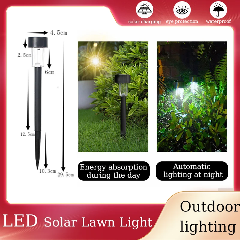 

LED Solar Lights Outdoor Garden Waterproof Lantern Landscape Home Courtyard Lawn Terrace Decoration Decoration Lamp for Patio