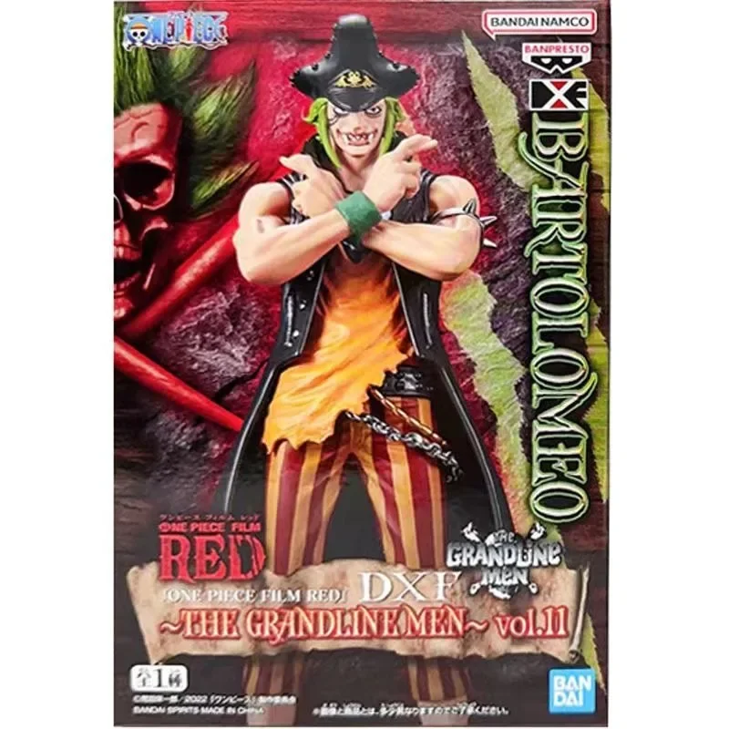 Stock Bandai original Banpresto ONE PIECE DXF Bartolomeo PVC animation action figure toys for children gift models for children