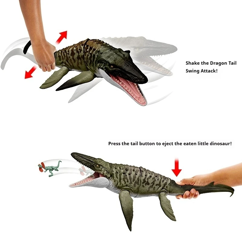 Jurassic World dinosaurios juguetes Mosasaurus dinosaurio grande modelo película figuras de animales niños juguetes para niños regalo de cumpleaños