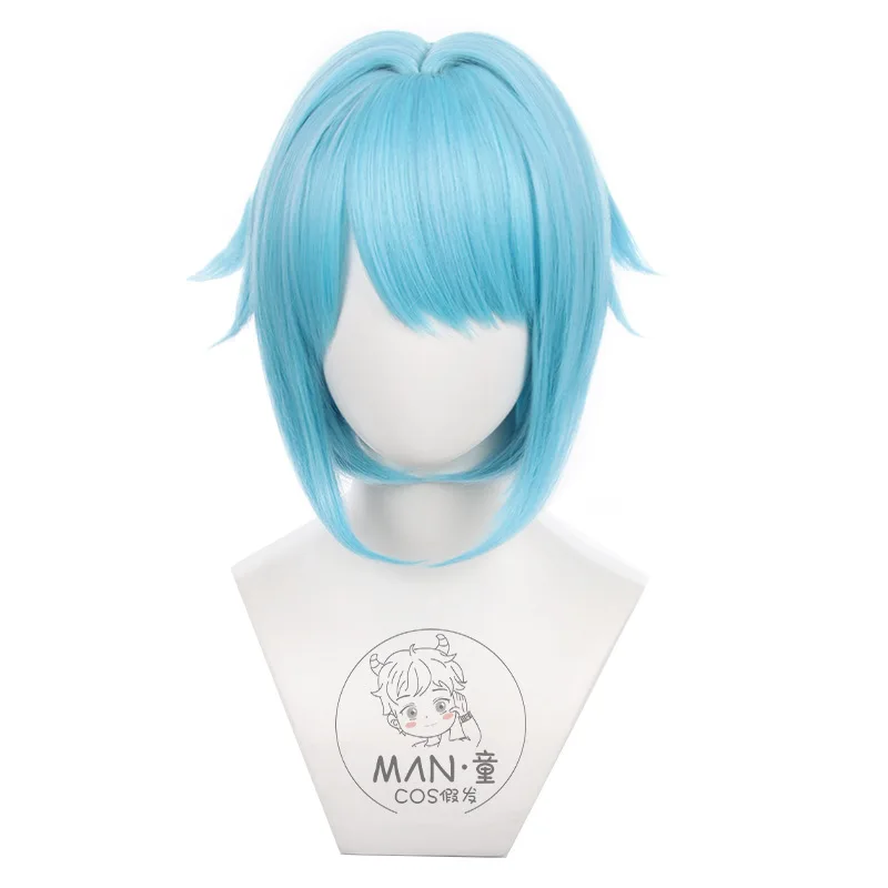 Ensemble Stars!! Hajime Shino Cosplay Wig ES Ra*bits Sky Blue Short Hair Halloween Gift