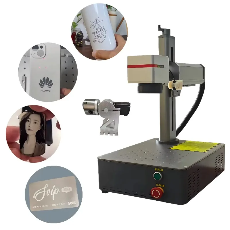 

20W Fiber Laser Engraving Machine 3D Printer Online Laser Marking Mug Printer for Small Businesses