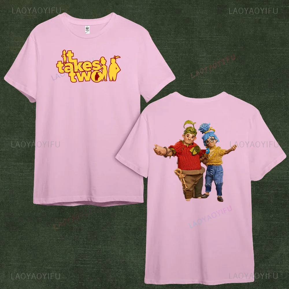 It Takes Two T Shirt Funny Game Cotton Short Sleeve Girlfriend Boyfriend Couple Clothes Cody and May Wife Husband Gifts Tops