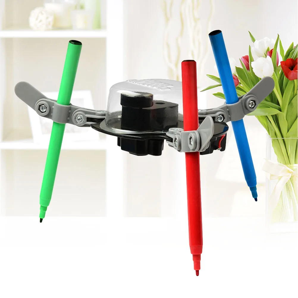 Robot de garabatos inteligente, Kit DIY, máquina de dibujo educativa ABS Premium para niños, adolescentes, educación científica inteligente