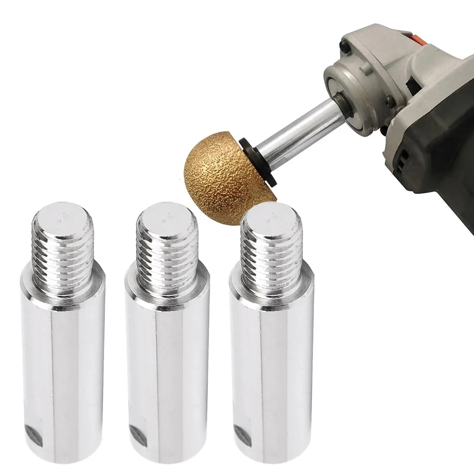 M10 Angle Grinder Extension Connecting Rod 80mm Steel Shaft for Grinding Wheels Polishing Pads Cup Wheel Attachments