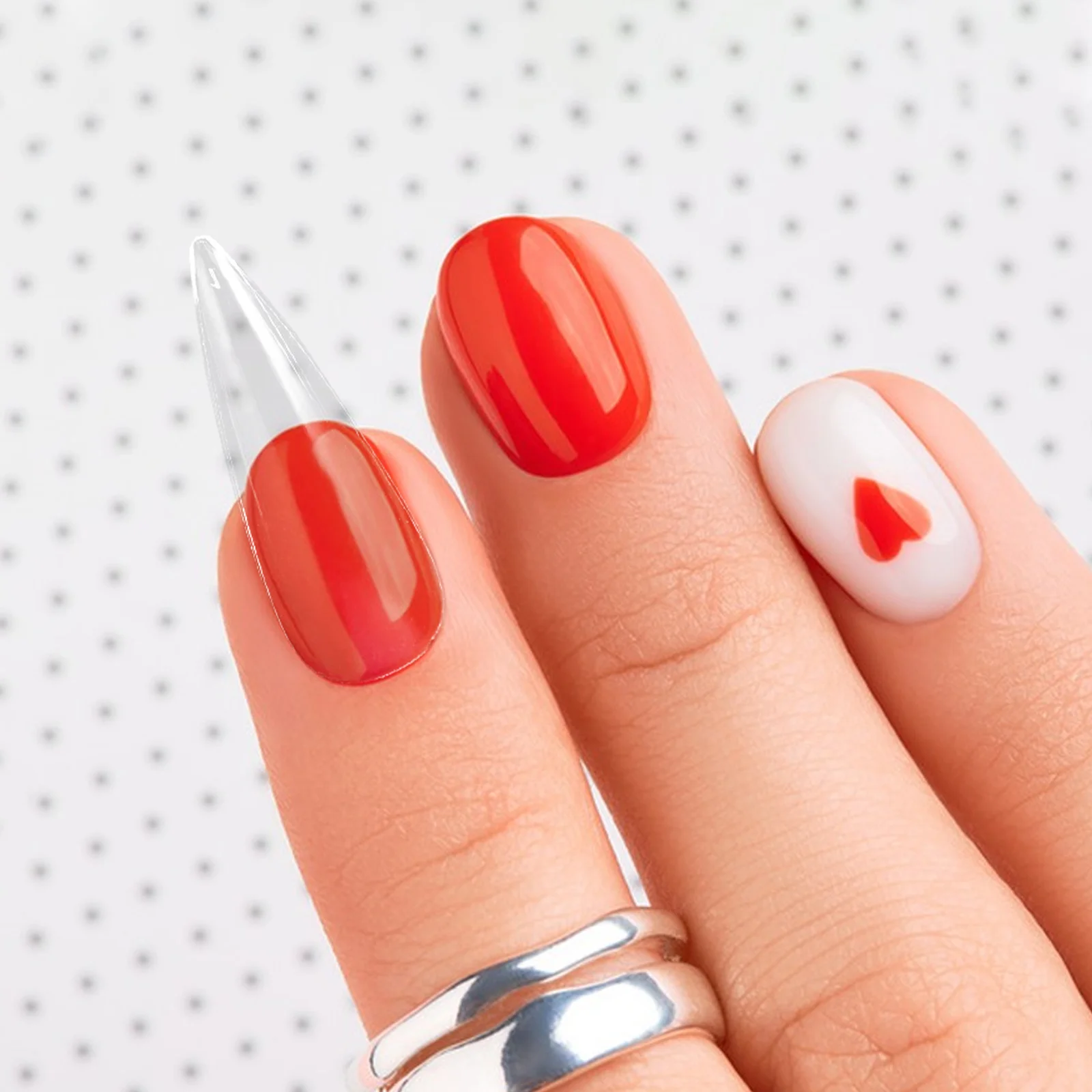 

500Pcs Transparent Coffin Nail Tips Full Cover Clear False Nail Extensions Press on Nails Home Salon Manicure Supplies Acrylic