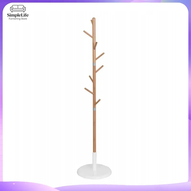 Modern Bamboo Coat Rack Stand Tall Hat Hanger 174.5cm Eco Friendly Home Furniture Entryway Hall Tree Organizer Clothes Hook