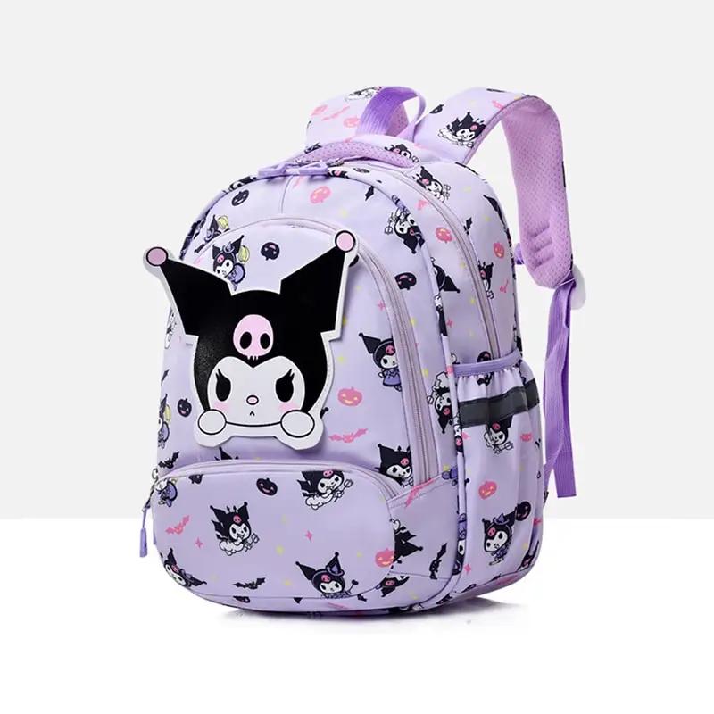 Mochila de Anime Sanrioed para niños, Hello Kitty, Kuromi, My Melody, Cinnamoroll, Pom, Purin, Pochacco, bolso de hombro de dibujos animados, regalo lindo