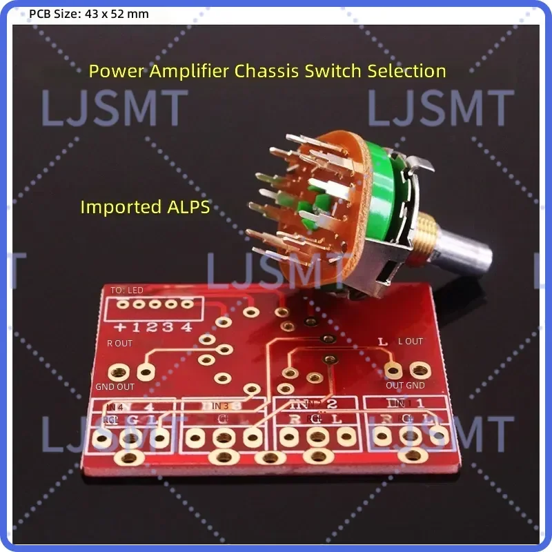 for ALPS Rotating Band Switch 3 Knife 4 Speed Japanese Imported Amplifier Signal Switching Signal Selection