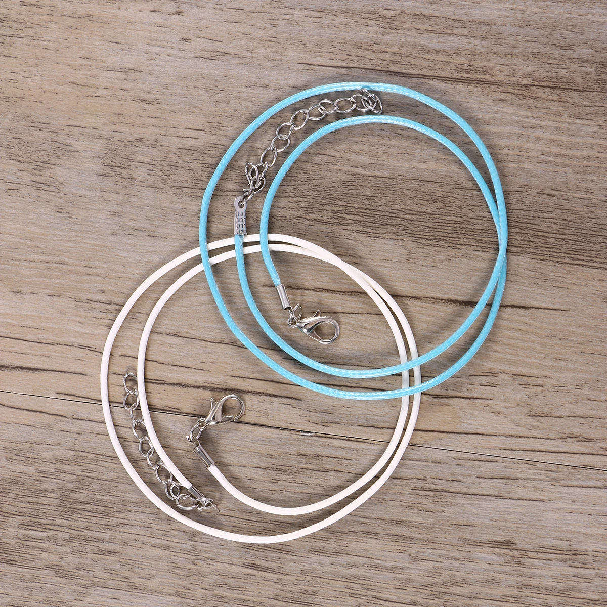

100pcs Necklace Rope Lobster Claw Buckle DIY Jewelry Making Waxed Cotton Cord Adjustable Length Pendant Necklace Cords
