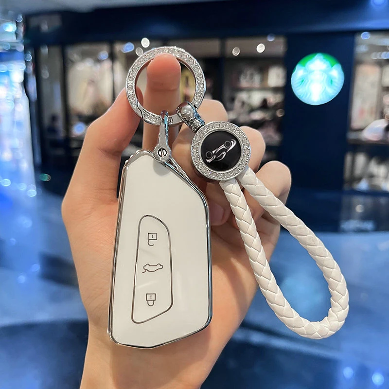 غطاء مفتاح سيارة من البولي يورثان الحراري لفولكس فاجن ، غطاء لفولكس فاجن جولف 8 ، MK8 ، ID.3 ، ID.4 ، كوبرا ، سكودا اوكتافيا A8 ، مقعد ليون MK4 ، 10000 ، Formentor Tarraco #6