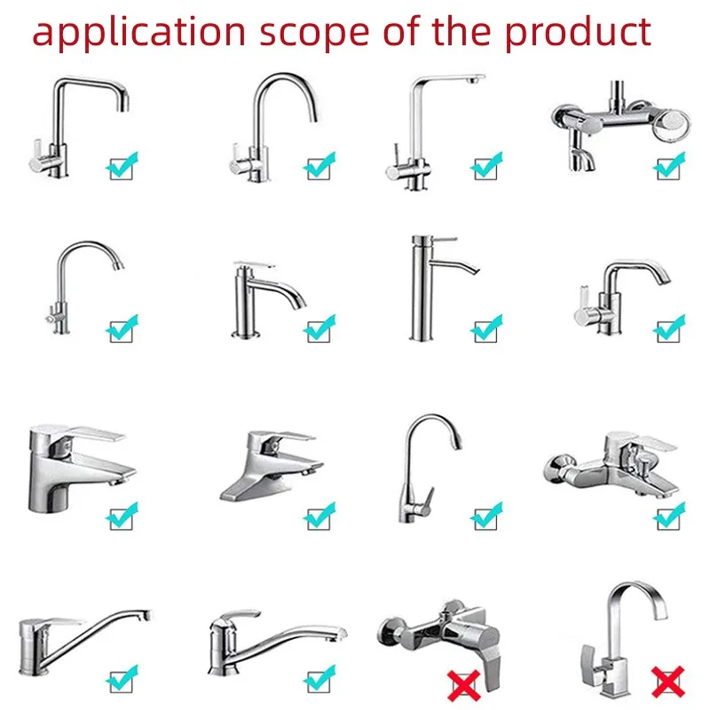 Faucet Adapter ABS Thread Connector Water Tap Joints Water Purifier Bubbler Nozzle Converter for Bathroom Kitchen Accessories