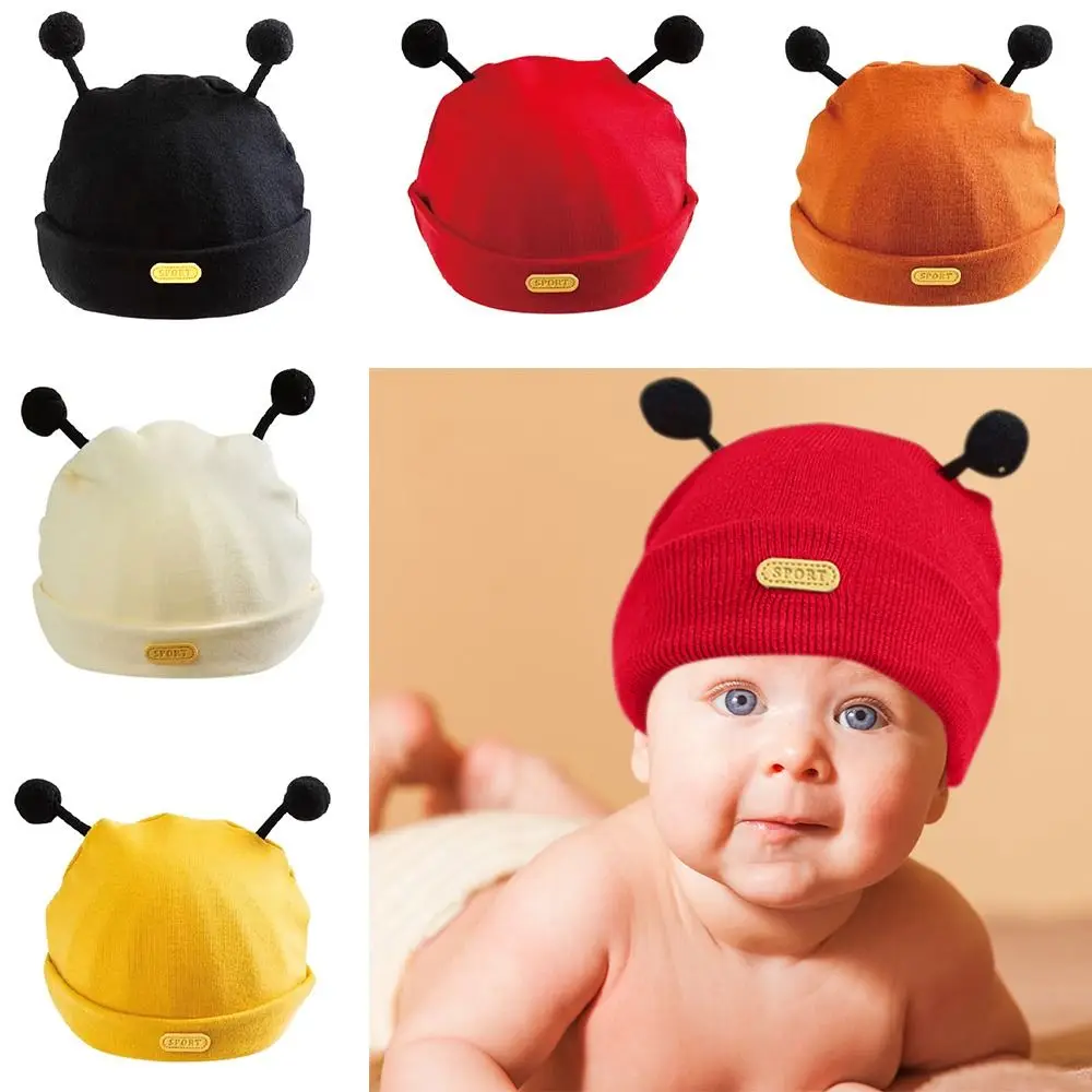 Toddler Cotton Hats Warm Winter Autumn Hats Cute Soft Baby Beanie Hat Pullover Cap Thickened Newborn Cap Newborn Toddler