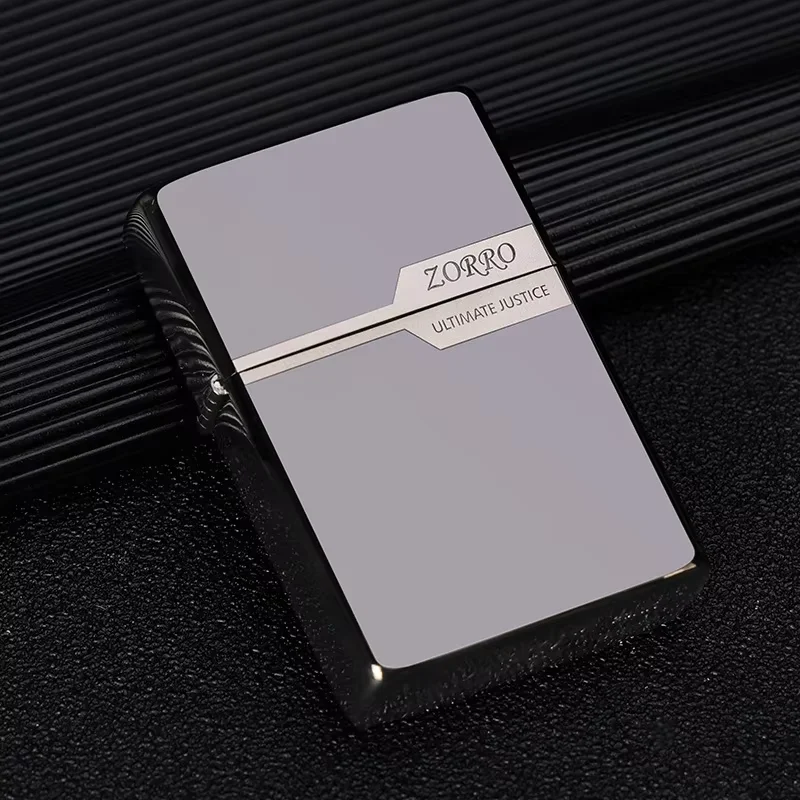 

Zorro gas lighter double Logo original copper and copper shell windproof ignition tools can be sold with the box wholesale.