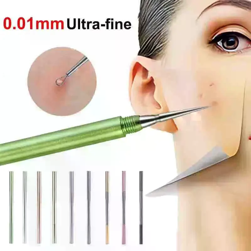 1 Pcs tainless Steel Needles Remove Tools Blackhead Comedone Acne Pimple Blemish Extractor Remover SFace Skin Care Pore Cleaner