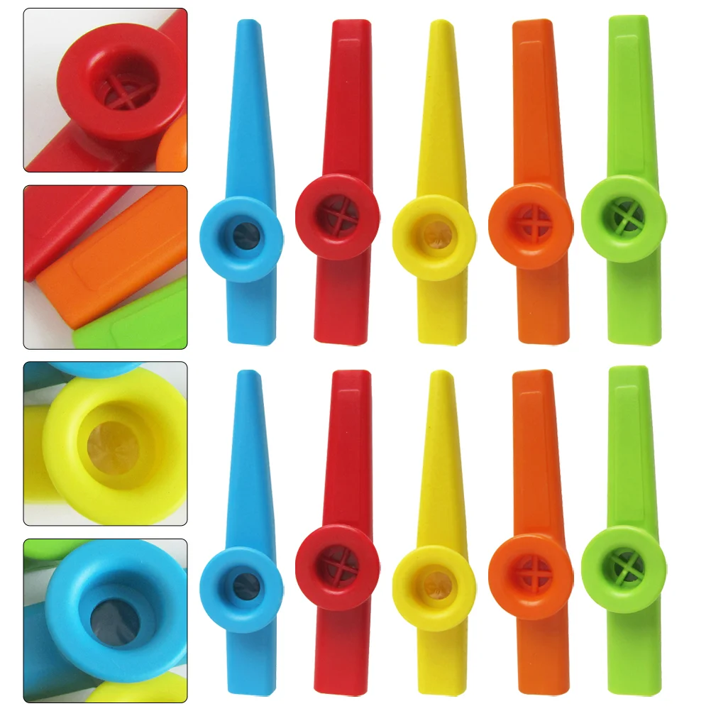 

10 Pcs Flute Instrument Kazoo Musical Instruments Kid Performance Kazoos Ukulele Portable