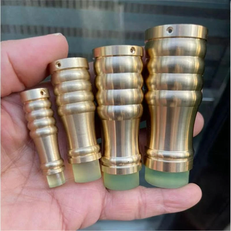 1 Uds. Punta de muleta de bastón de latón con antideslizante de 12mm-26mm para reemplazo de pies de patas de silla de poste de senderismo